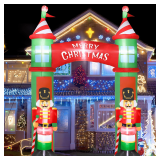 Nutcracker Castle Xmas Inflatable with LED Lights