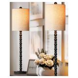 Buffet & Table Lamps Set, 2x 30' Tall, Matte Black