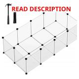 SONGMICS Pet Playpen with Floor White ULPC02W