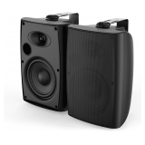 $110 Herdio 400W 6.5' Passive Outdoor Speakers (Pair) Black