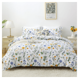 Mooreeke Floral Queen Comforter Set, 3-Pc Bed in a Bag