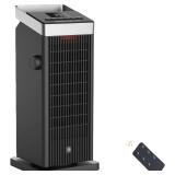BREEZOME Space Heater 1500W with Thermostat, 24H Timer