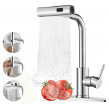 Kitchen Faucet, Pull Down, Stainless Steel