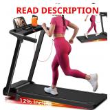 $190 Treadmill with Incline, 3.0HP, Compact Walking Pad
