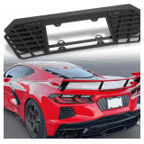 C8 Corvette Rear License Plate Frame   Aluminum/CF