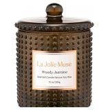 LA JOLIE MUSE Woody Jasmine Candles 10 OZ Soy Wax 75H