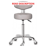 $109 Kaleurrier Swivel Stool Chair, Adjustable, Grey