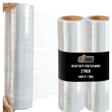 GORILLA GRIP 500% Stretch Film 2 Pack 1000ft