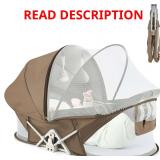 Portable Baby Bassinet Travel Crib with Net Sunshade