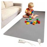Electric Heated Floor Mat, Rug, 6 Temp, 110V, 74.8in
