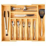 Umilife Expandable Kitchen Silverware Drawer Organizer