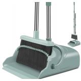 kelamayi Broom & Dustpan Set, Large, Long Handle (Green)
