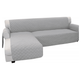 Easy-Going L-Shape Sofa Slipcover, X-Large, Light Gray