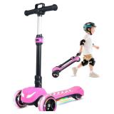 $119 Electric Scooter for Kids 3-12, Lights, 3-Height, 5MPH