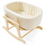 Wooden Doll Crib with Mattress for 16-Inch Dolls