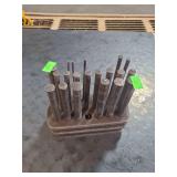 1 incomplete set of center punches