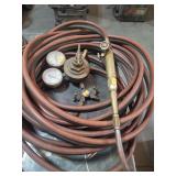 50 ft welding hose with Victor Equipment company gages and a cutting torch