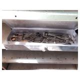 Contents of shelves various size calipers