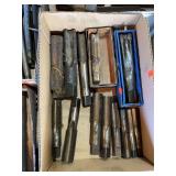 Box of assorted large thread taps