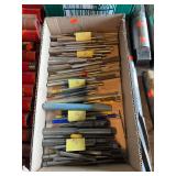 Box of assorted reaming bits.