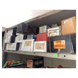 Contents of shelves bolts and nuts, hex screws