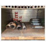 Cubby of galv/black pipe fittings