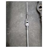 vintage adjustable tap wrenche commonly used for cutting internal threads by hand.