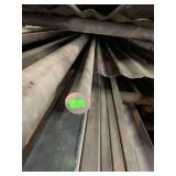 One piece of solid round steel. Approximately 1 1/2”x4’