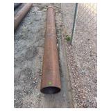 Steel Pipe approx 11ft long, 10.75” OD x 3/16”