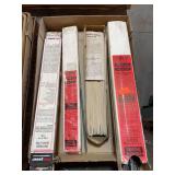 Box of assorted welding rod. 6013 bronze gas rod 3/32 and unknown.