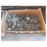 Contents of shelf cast iron spear finials