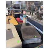vintage industrial platform scale, commonly referred to as a farm scale or grain scale
