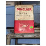 Sinclair Upper Lubricant metal can