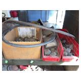 Contents of shelf cast iron spear finials