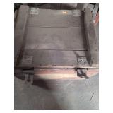 1 medium sized wooden box with lid