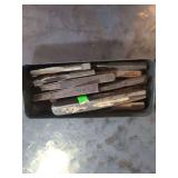 1 metal box containing various center punches