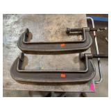J.H Williams & CO C clamps drop forged in USA 12”