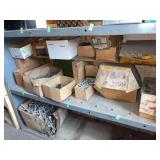Contents of shelves machine screws, stove bolts, carriage bolts various sizes