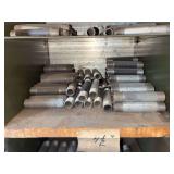 Cubby of galv/black pipe fittings