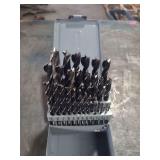 1 grey box with a complete set of drill bits. 1/2 down to 1/16.