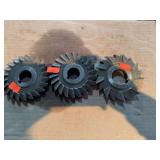 Lot of 3 HSS Side Milling Cutters Including Union Twist Drill UTD