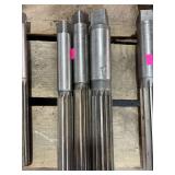 Three reaming bits 1 9/32 and two larger ones