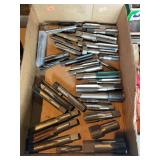 Box of assorted thread taps.