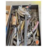 Box of assorted tools