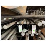 Approximately 14 pieces of solid round and solid hexagon steel ranging in length from 1’ to 8’. Approximately 1” thick and bigger.