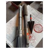 Set of three reaming bits.