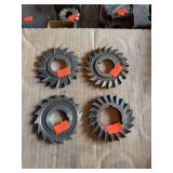 Lot of 4 HSS Staggered Tooth Side Milling Cutters – Western Tool & Other Machinist Cutters