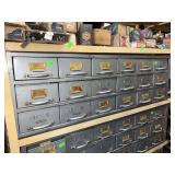 Contents of shelf machine screws various size