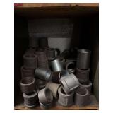 Cubby of galv/black pipe fittings