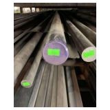 One piece of solid round steel approximately 2”x12’